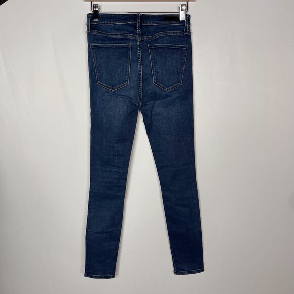Abercrombie & Fitch Womens 25 / 0 Short Simone High Rise Super Skinny Jeans Dark - Picture 2 of 9